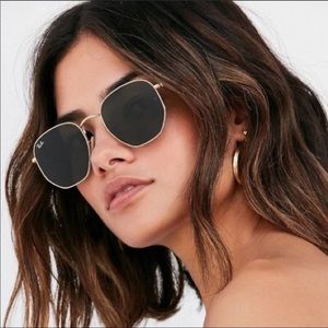 Rayban rb3548 hexagonal sunglasses